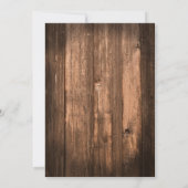 Rustikaler Beifall und Bier-Einladung Einladung (Rückseite)