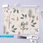 Rustikaler Beige Urlaub Seidenpapier (Handwerk)