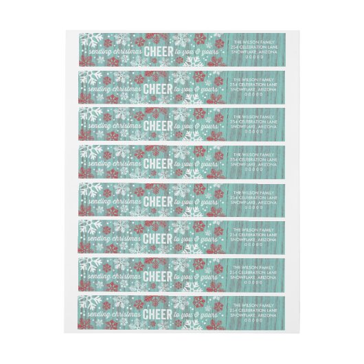 Rustikaler, bemalt Barnwood Weihnachtsschrei (Bogen)