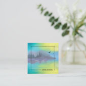 Rustikaler Berg | Square-Visitenkarte Quadratische Visitenkarte (Stehend Vorderseite)