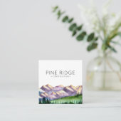 Rustikaler Berg | Square-Visitenkarte Quadratische Visitenkarte (Stehend Vorderseite)