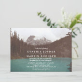 Rustikaler Bergsee Einladung (Stehend Vorderseite)