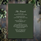 Rustikaler Bergsee-Wald auf einer Hochzeit Einladung