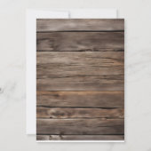 Rustikaler Bergtal Wald Sunset Nature Einladung (Rückseite)