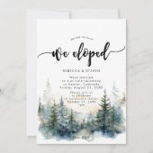 rustikaler Bergwald haben wir eingeladen Einladung (Vorderseite)