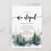 rustikaler Bergwald haben wir eingeladen Einladung (Vorne/Hinten)