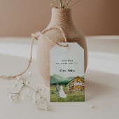 Rustikaler Bergwald | Hochzeit Danke Geschenkanhänger