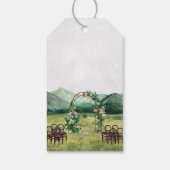 Rustikaler Bergwald | Hochzeit Danke Geschenkanhänger (Rückseite)