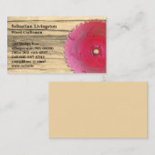 Rustikaler Beruf mit Sägeholz Visitenkarte (Vorne/Hinten)