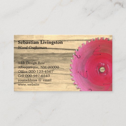 Rustikaler Beruf QR Visitenkarte (Vorderseite)