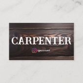 Rustikaler, Beruflicher Holzwerkstoff Visitenkarte (Rückseite)