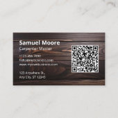 Rustikaler, Beruflicher Holzwerkstoff Visitenkarte (Vorderseite)