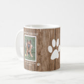 Rustikaler Best Dog Vater je Foto Vatertag Kaffeetasse (Vorderseite Links)