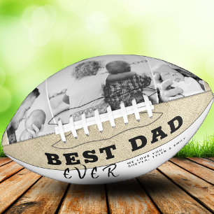 Rustikaler Beste-Dad-aller-Zeiten Vatertag 3-Foto- Football