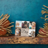 Rustikaler Bester Hund je Memorial Modern Foto Col Fotoplatte (Seite)