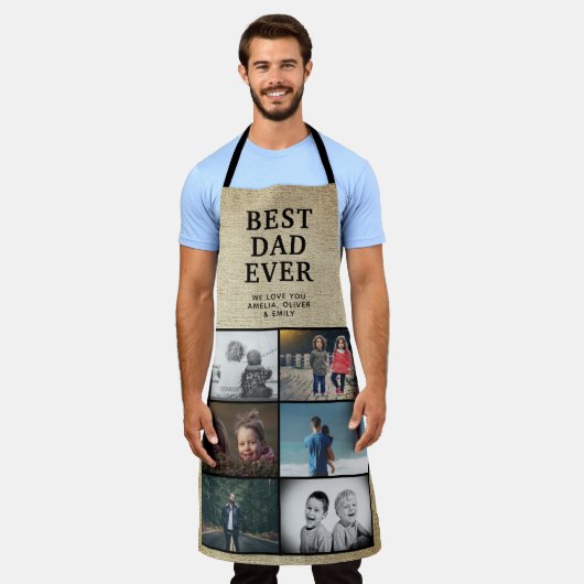 Rustikaler bester Vater je benutzerdefiniert 6 Fot Schürze (Getragen)