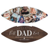 Rustikaler Bester Vater je Foto Collage Football (Paneele)