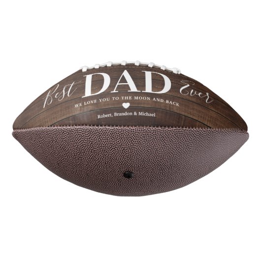 Rustikaler Bester Vater je Foto Collage Football (Gedreht 270)