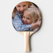 Rustikaler bester Vater je Foto Tischtennis Schläger (Rückseite)