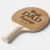 Rustikaler bester Vater je Foto Tischtennis Schläger (Vorderseite)