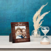 Rustikaler bester VATER je individueller Foto Vate Fotoplatte (InSitu)