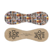 Rustikaler bester Vater je Rustikales Holz 6 Fotom Baseball (Paneele)