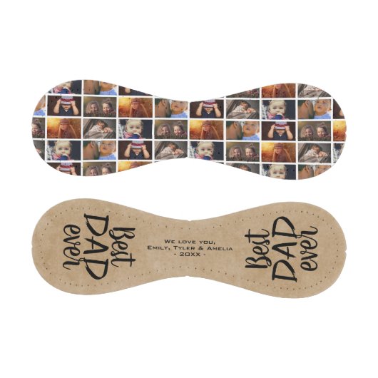 Rustikaler bester Vater je Rustikales Holz 6 Fotom Baseball (Paneele)