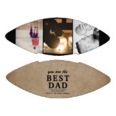 Rustikaler bester Vater je Vatertag 3 Foto Football (Paneele)