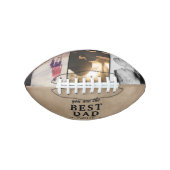 Rustikaler bester Vater je Vatertag 3 Foto Football (Vorderseite)