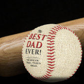 Rustikaler bester Vater je Vatertag Baseball
