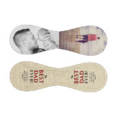 Rustikaler bester Vater je Vatertag FotoCollage Baseball (Paneele)