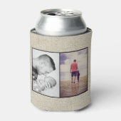 Rustikaler bester Vater je Vatertag FotoCollage Dosenkühler (Kanne Vorderseite)