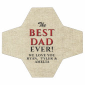 Rustikaler bester Vater je Vatertag Fußball (Flach)