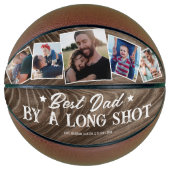 Rustikaler bester Vater mit langer Schlaghose Basketball (Vorderseite)