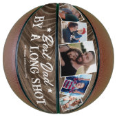 Rustikaler bester Vater mit langer Schlaghose Basketball (Vertikal)