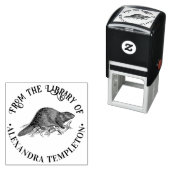 Rustikaler Biber #2 Round Library Book Name Permastempel (Beispiel)