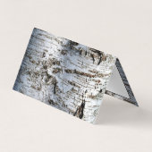 Rustikaler Birkenbaum, Terminierungskarte Visitenkarten (Rückseite)