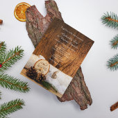 Rustikaler Birkenbaum und Barnholz Einladung zur H