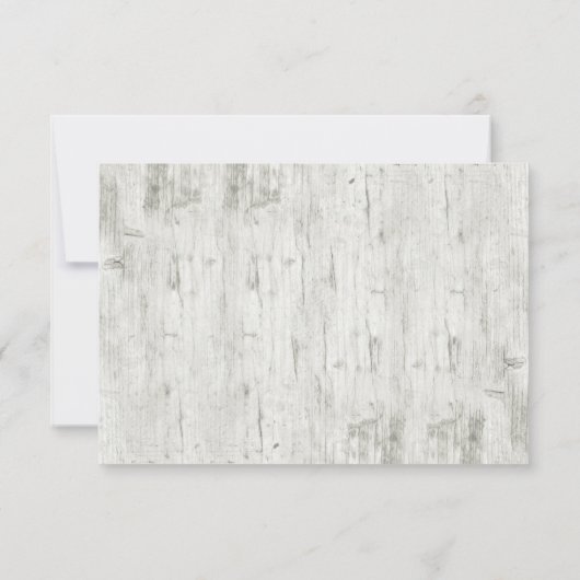 Rustikaler Blattkranz Save The Date (Rückseite)