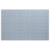 Rustikaler Blaublumen-Botanik-Bold-Retro-Blumensto Stoff (Yard (91,4 cm))