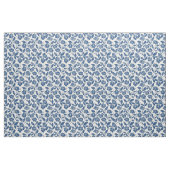 Rustikaler Blaublumen-Botanik-Bold-Retro-Blumensto Stoff (Fat Quarter (45,7 x 55,9 cm))