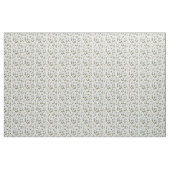 Rustikaler Blaublüten-Botanik-Bold-Retro-Blumensto Stoff (Yard (91,4 cm))