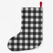 Rustikaler Blauer Bauernhof| Monografisches Weihna Kleiner Weihnachtsstrumpf (Rückseite)