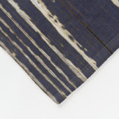 Rustikaler blauer Holzrahmen Familienname  Fleecedecke (Ecke)