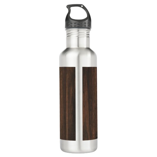 Rustikaler Blauer Schmetterling Personalisiert Edelstahlflasche (Rückseite)