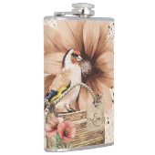 Rustikaler Blossom Bird Nook Flachmann (Rechts)