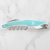 Rustikaler Blue Corkschraube Kellnermesser (Rückseite)