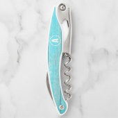 Rustikaler Blue Corkschraube Kellnermesser (Rückseite)