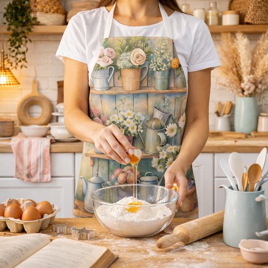 Rustikaler Blume Markt - Vintager Kernbereich Schürze