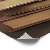 Rustikaler Blumen-Geisterbuch-Druck, Halloween Poster (Ecke)